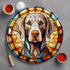 Weimaraner Glass Suncatcher Worktop Saver